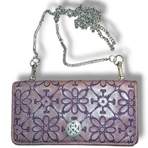 Pre-loved Brighton Embroidered Organizer Wallet Crossbody
